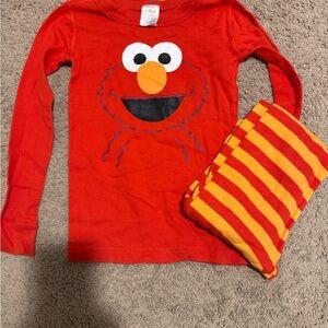 Hanna Andersson Red Elmo Pajama Set